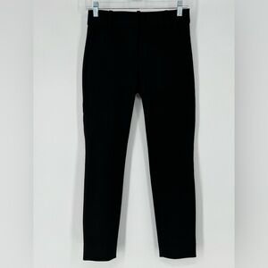 J.‎ CREW BLK  NWOT SKINNY BLK TROUSERS ANKLE FLAT FRONT TWO SLANT SIDE POCKETS
